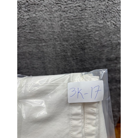 Prada Womens Ivory High Rise Minimalist Classic wide leg flare Fit Jeans Size 25 - Picture 12 of 16